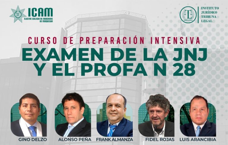 CURSO DE REPASO INTENSIVO PARA EL EXAMEN DE LA JNJ Y EL PROFA 28