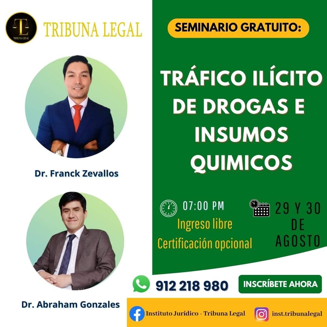 SEMINARIO SOBRE TRÁFICO ILÍCITO DE DROGAS E INSUMOS QUÍMICOS