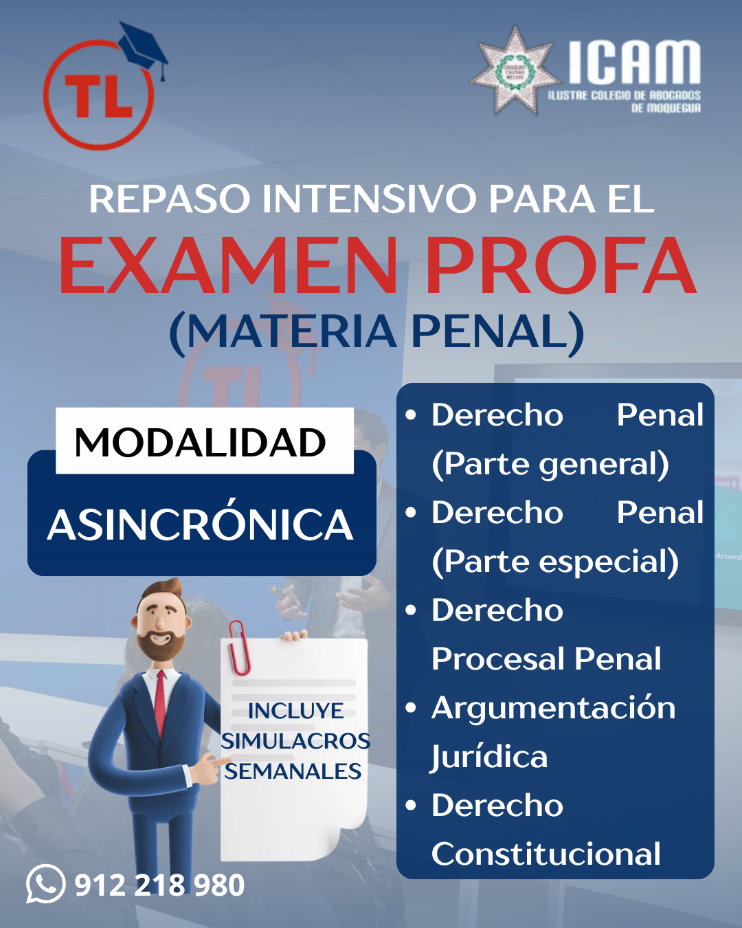 REPASO INTENSIVO PARA EL EXAMEN PROFA (MATERIA PENAL)